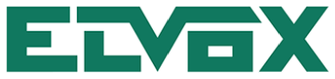 Elvox logo, one of the security brands installed and serviced by Rest-A-Sured Security in Perth