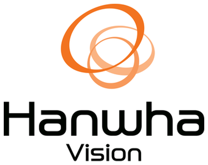 Hanwha Vision logo, one of the security brands installed and serviced by Rest-A-Sured Security in Perth